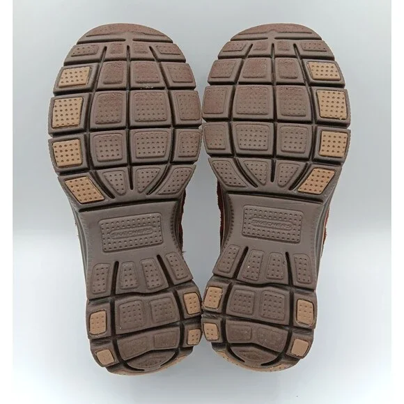 Skechers Boots Wn 9 Easy Going Girl Crush Brown Suede Ankle Faux Fur Bootie - Picture 11 of 12